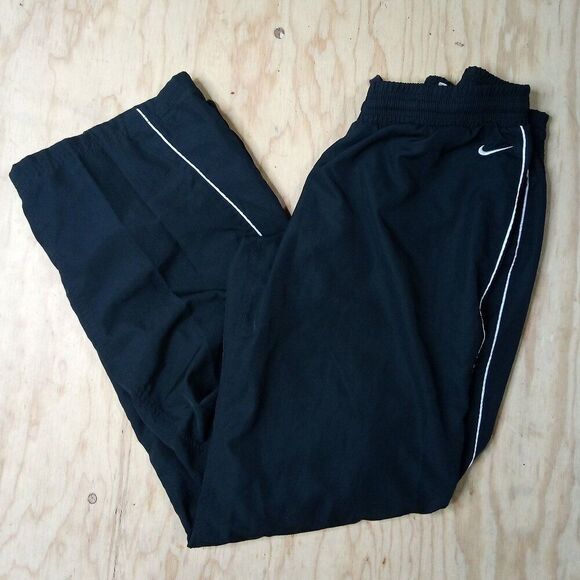 Vintage Y2K Nike Striped Mesh Lined Wind Pants Joggers Trainers - Picture 1 of 9